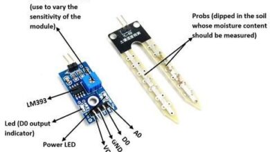 ماژول اندازه گیری رطوبت خاک دیجیتال