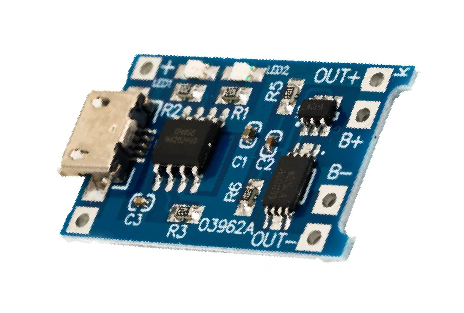 ماژول شارژر باتری سه چیپ TP4056 ورودی Micro USB
